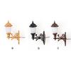 Garden Lights Waterproof Outdoor LED Metal Lamppost Train Street Decorations Miniature Toys Hanging Lamps for Pathway