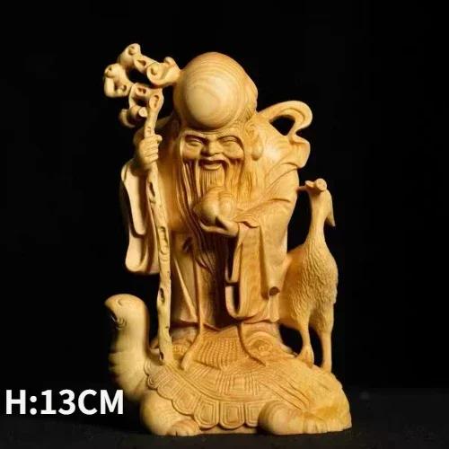 Solid Wood Carving Circular Carving Crafts Home Decoration Indoor Decorations Birthday Gift Gift Wishes for Longevity and Peace