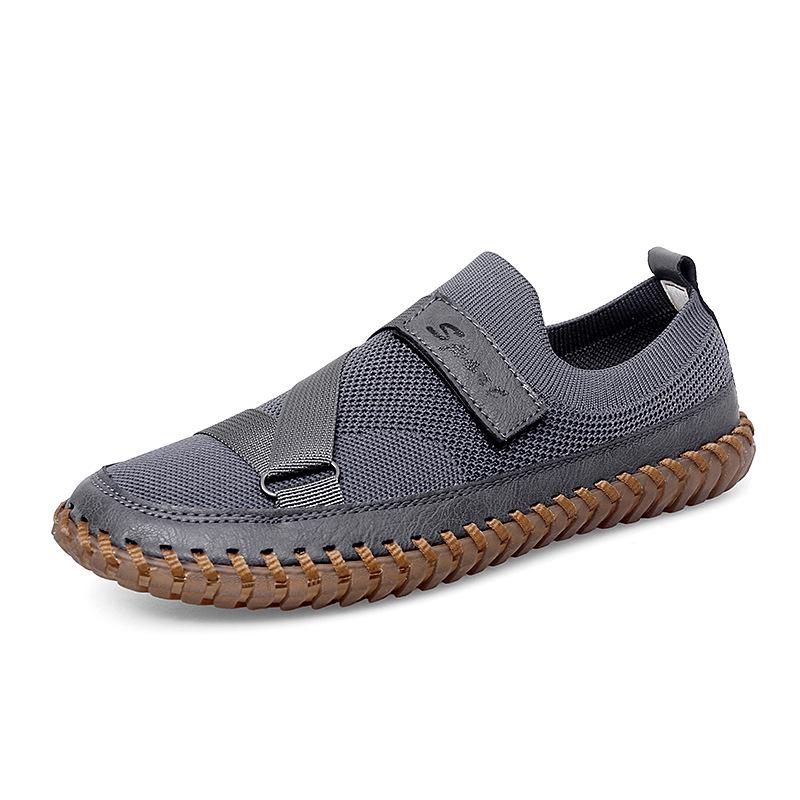 Men s Breathable Mesh Driving Shoes – Summer & Autumn Casual Woven Design with Soft Sole 46