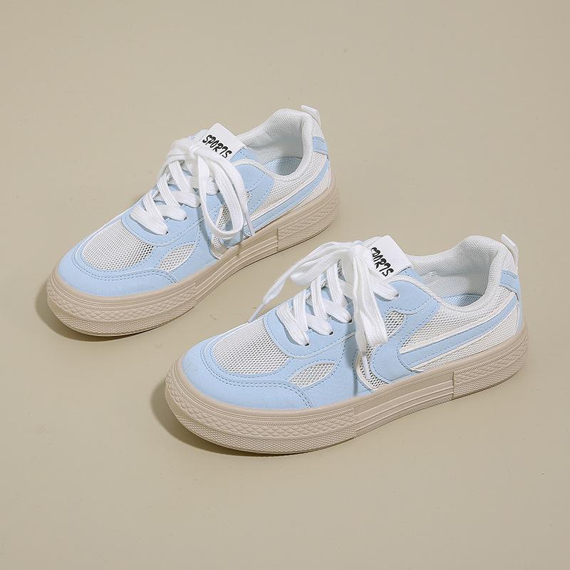 Summer new breathable little white shoes female students through the net versatile casual sports shoes
