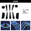Moderno La Terre Aero Canard General Purpose Aero Protector Fins Car Motorcycle Dress Up Exterior Set Bumper YM-276-AP 3 Sets