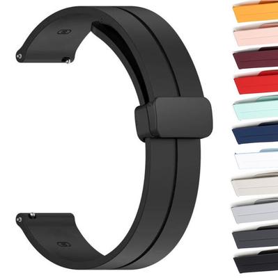 Řemínek na hodinky King kompatibilní s Omega Swatch x gumový řemínek pro Moon Swatch s magnetickou sponou D Watch Náhradní gumový řemínek 11 barev