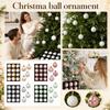 Vintage Painted Christmas Tree Ornaments - Antique Christmas Ball Set with Scratch-Off Design for Hanging Decorations