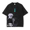 Anime Jujutsu Kaisen Gojo Satoru Sommer T-Shirt Harajuku Herren Baumwolle Fitness Vintage Street Oversized Damen Kurzarm