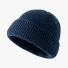 Knitted hat for women in autumn and winter season, melon skin hat for men, warm short style, cold hat, woolen hat