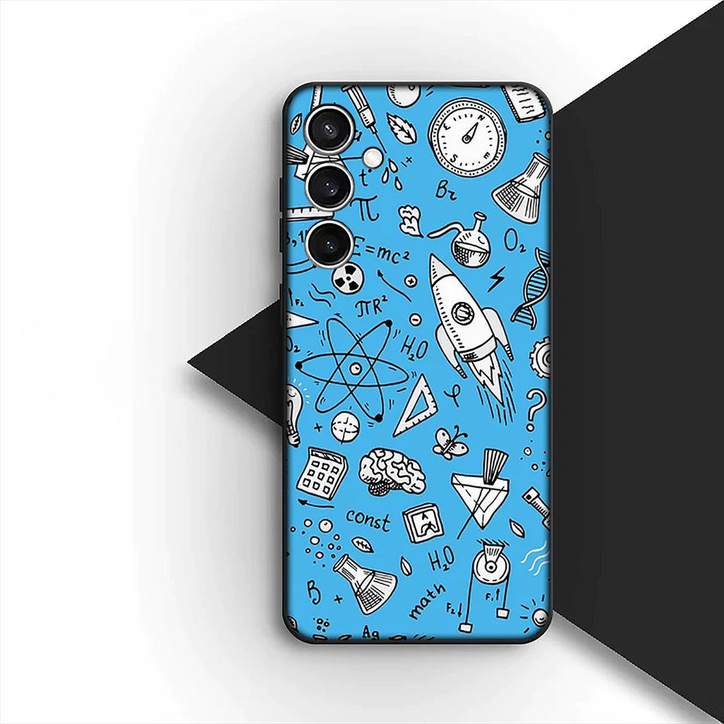 Chemical Maths Equation Formula Phone Case for Samsung Galaxy S24 S25 S23 FE Ultra Plus S7 Edge S25+ S23+ A56 5G Cover