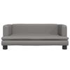 VidaXL Lit pour chien gris 80x45x30 cm similicuir 171904