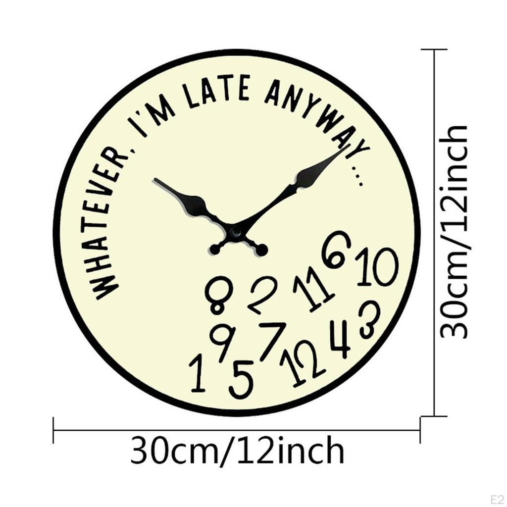 Wall Clock Hanging Watch Housewarming Gift Unique Silent Timepiece Acrylic for Kitchen