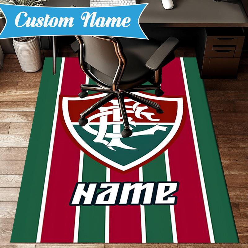 Custom Name Love Fluminense Rug Game Carpet, Floor Mat for Bedroom Living Room Entryway Rug, Home Decor Idea Gift for Christmas birthday