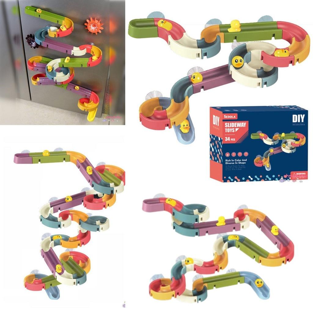 Fun Duck Bathroom Diy Water Track Toy For Kids