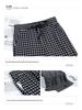 Women's High-Waist Wide-Leg Plaid Pants - Summer Ice Silk, Slimming, Casual, Floor-Length
