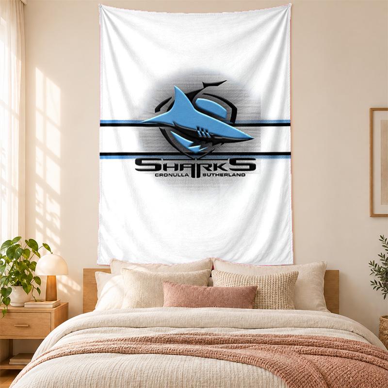 Cronulla Sharks Tapestry highquality for decorating living room bedroom dorm walls ideal as bedroom wallart orholiday gift