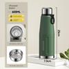 Large Capacity Thermos Cup for Men, 2026 New Model, Tea Brewing Cup, High Aesthetic Value, Student Outdoor Water Bottle, Large Portable Water Cup
