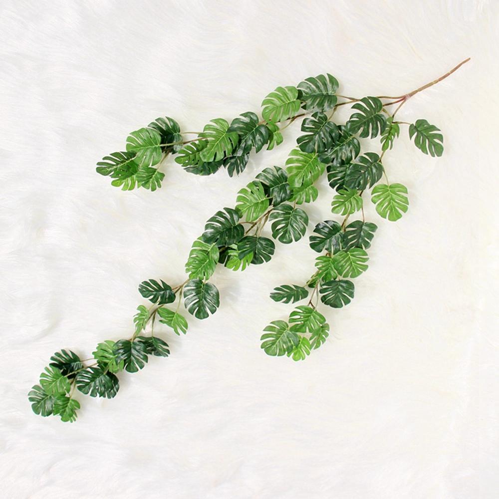 Balcony Floral Faux Plant For Wedding Home Decor Artificial Plant Hanging Rattan Turtle Leaf Vine