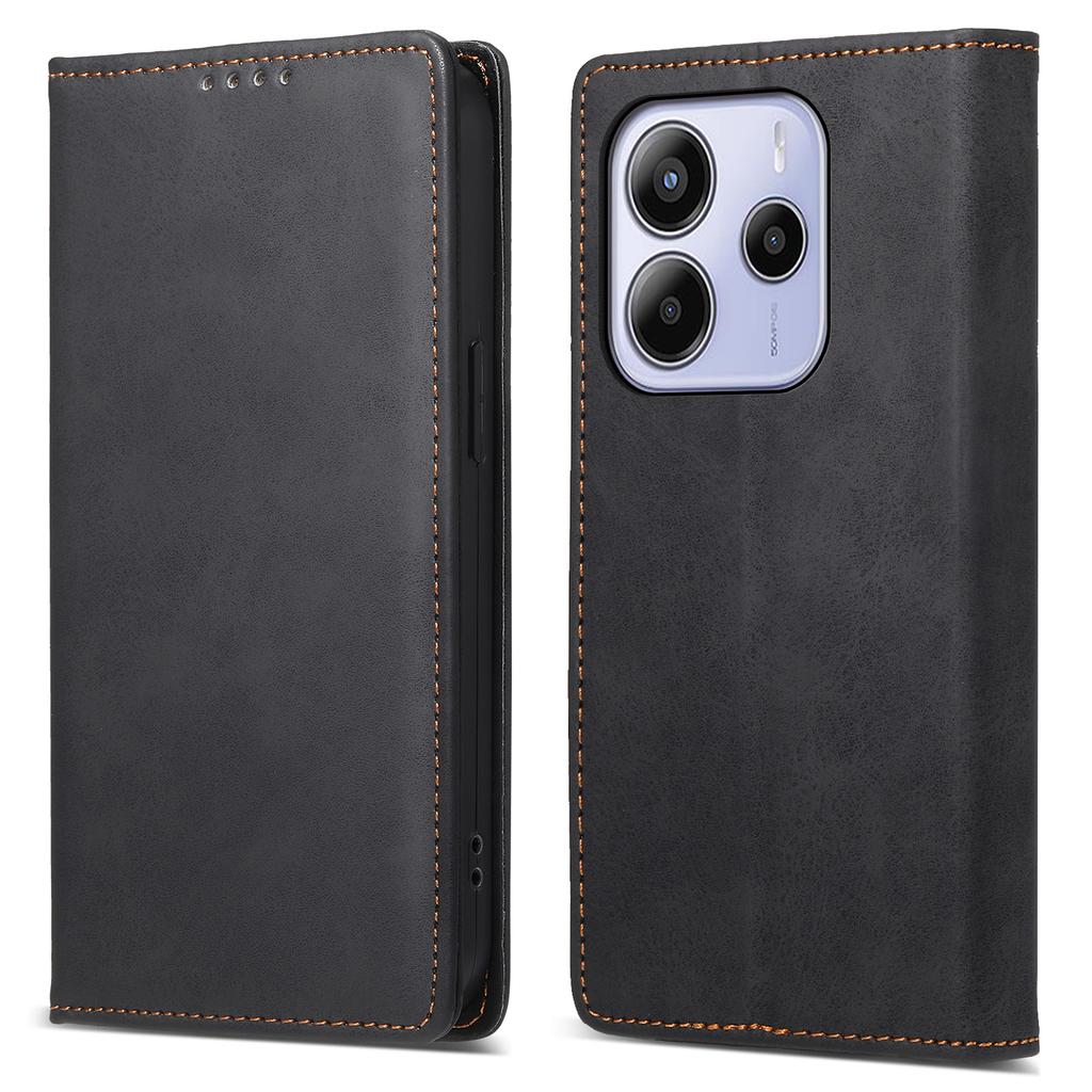 For Xiaomi Redmi Note 14 4G (164.84mm) Wallet Case RFID Blocking PU Leather Phone Cover