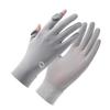 Sunscreen gloves summer women outdoor sunshade driving ice silk driver cycling sports light and thin short ice silk gloves