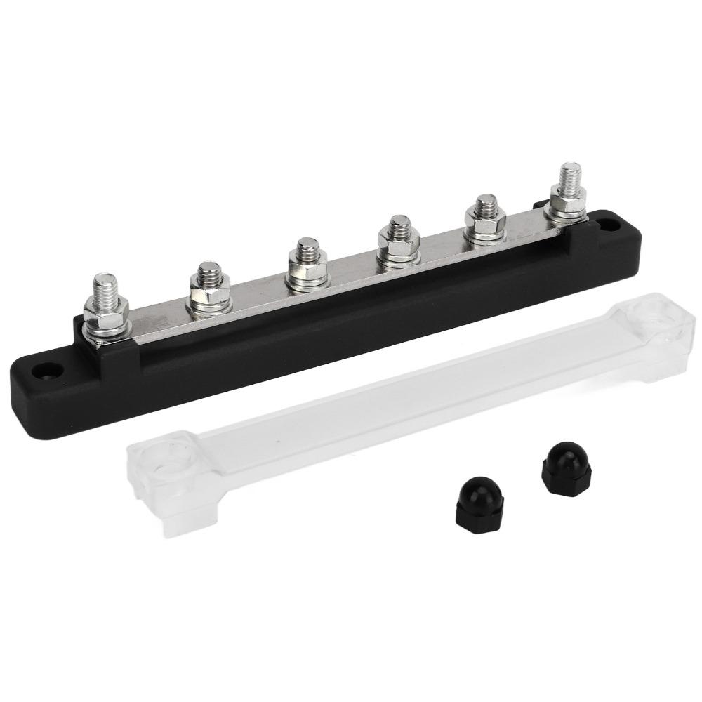 M6 Screw Terminal Block 6 Terminal Bus Bar Marine Power Distribution Distribution Block  Vehicle