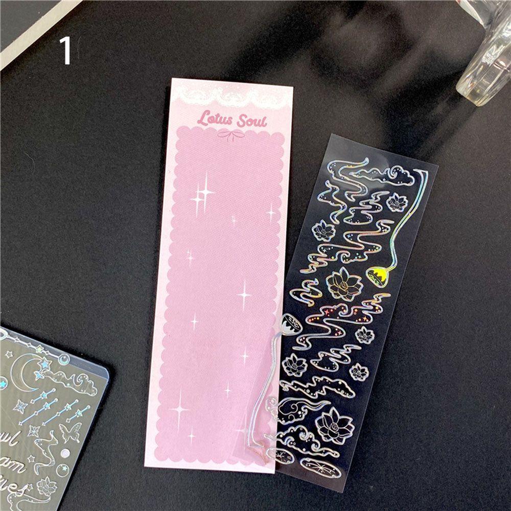 Hand Account Shiny Moon Love Dreamland Series Scrapbook Decorative Stickers PET Sticker Stickers