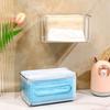 Plastic Disposable Mask Holder Free-punching Tissue Box Practical Mask Box  Home
