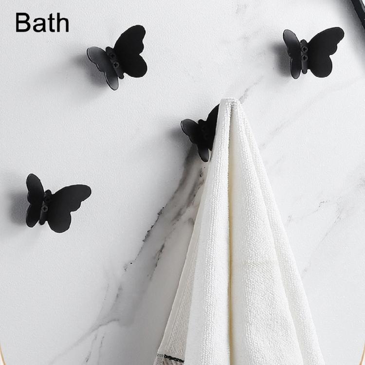 Space Efficient Butterfly Hooks Stylish Stainless Steel Butterfly Shape Hooks Hangers For Bathroom Decors