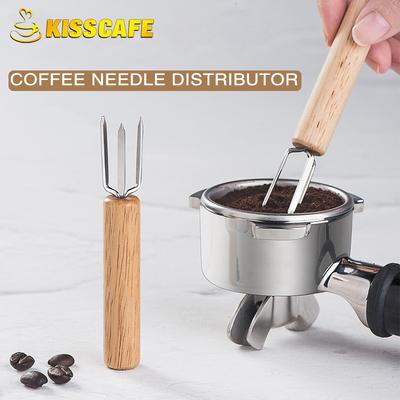 Kaffee-Nadelverteiler Kaffeepressstempel Nivellierwerkzeug Nadeltyp 51mm 53mm 58mm Espresso-Rührer Rührwerkzeug Nivellierer Zubehör