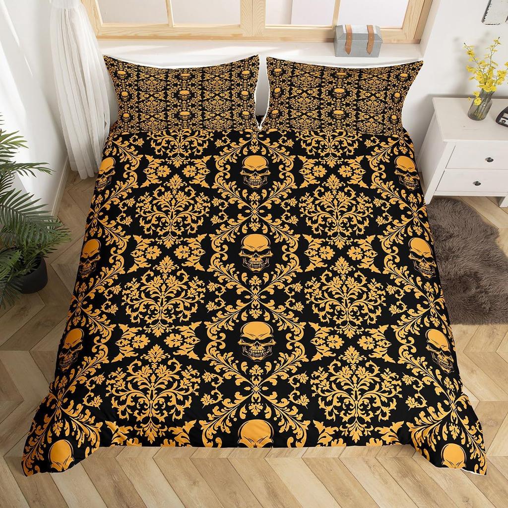 Gothic Style Down Comforter Set Bedding Set 3-piece Duvet Cover Set