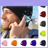 Touca de Tricô Bluetooth Recarregável por USB para Exterior Com Funções de Música e Luz Para Conforto no Inverno