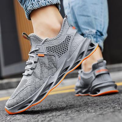 Men's Sports Shoes Breathable Casual Shoes Versatile Men's Blade Sole Shoe Fly Weaving Mesh Coconut Shoes