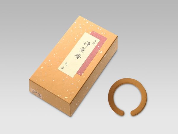 Seikado s Jokunkou (Sandalwood) Jokunkou (Sandalwood) Round (Horseshoe-Shaped) 20-Pack, Small Size (Approx. 55mm Diameter: For Handled Incense Burners