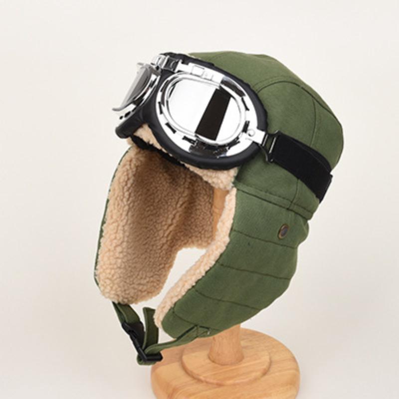 

Шапка-пилот Лей Фэн, мужская и женская, зимняя велосипедная, с защитой ушей, тепловая защита Северо-Востока, локомотивная, мотоциклетная хлопковая шапка Adult average size (56-60cm) армия зеленый