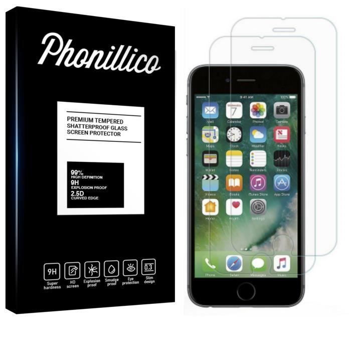 Verre Trempe [Compatible Apple iPhone 8] [Pack 2] Film Vitre Protection Ecran Ultra Resistant [Phonillico®]
