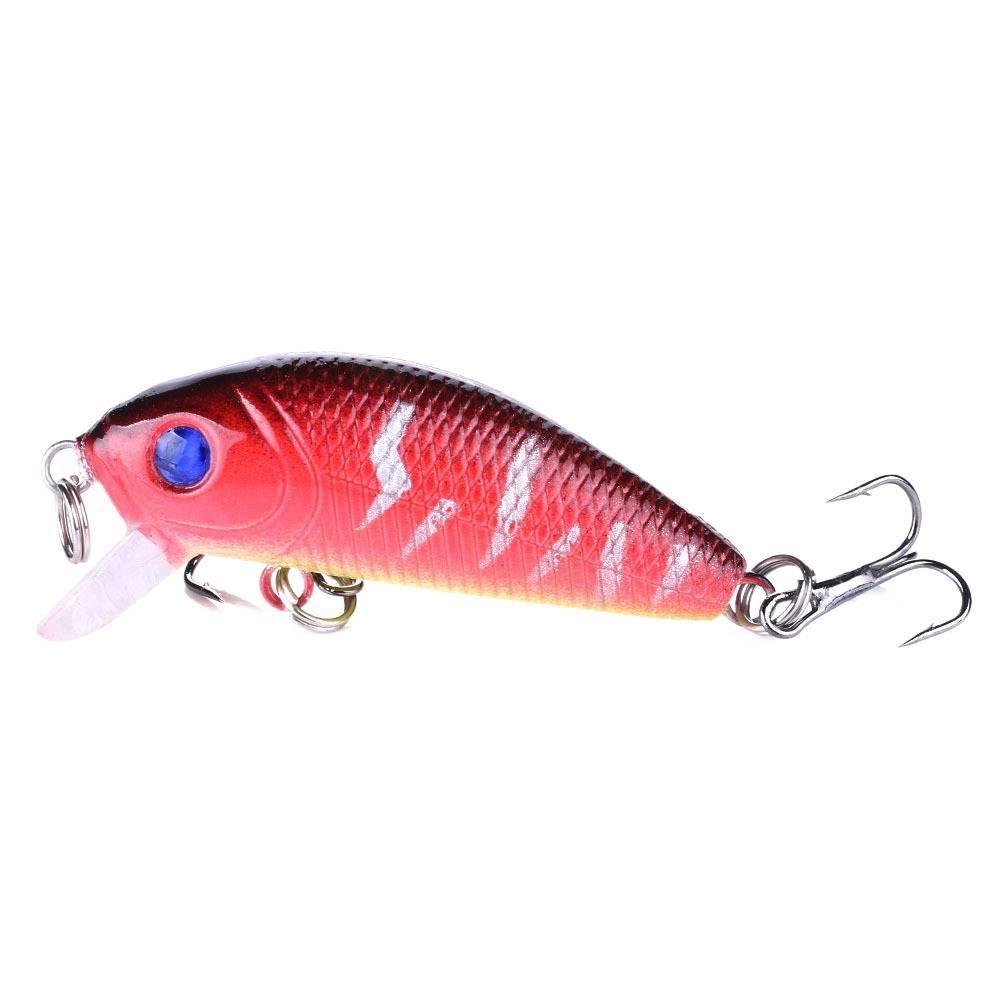 Bassangelköder Minnow5CM3.6GOberflächensystem10Hakenanzahl0.3-0.9MTief tauchender Mini-Hartköder