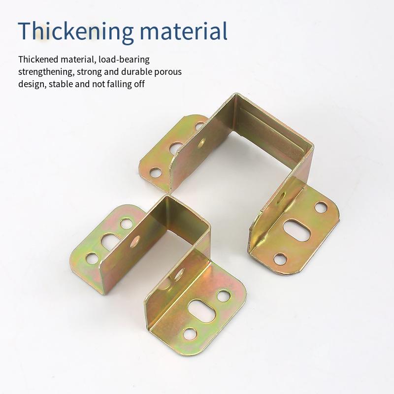 Durable Metal Bracket With Thickened Design For Bed Beam Support, Suitable For Fixing Industrial Hardware Accessories In Wooden