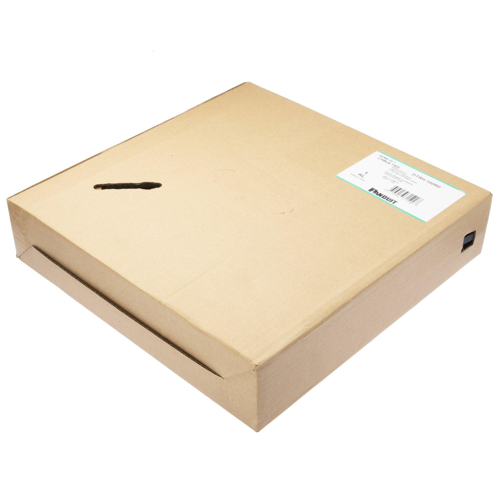 

Panduit Супер Котушка Стрічка Тонкий Тип Котушка Чорний Ремінь, 8,4 мм Ширина, 100 м/Рулон, DTRH-100R0, чорний