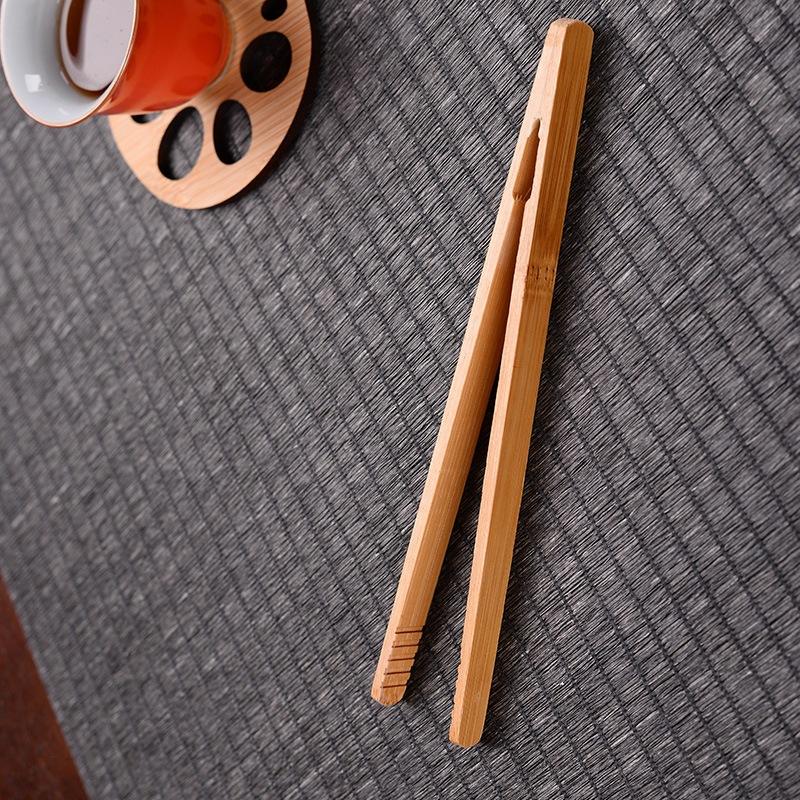 2 szt. 18 cm Bambusowe Drewniane Szczypce do Jedzenia Tostów Sałatek Toster Bekon Cukier Herbata Mrożona Szczypce Klipsy do Herbaty Akcesoria do Herbaty Do Kuchni