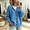 Dames gebreide vest trui met knopen aan de voorkant en reverskraag, Kleur Casual Herfst Winter