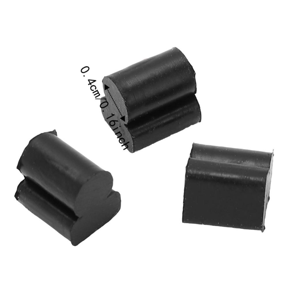 6PCS silicone French Horn Bumper Black Rubber Rotary Valve Pads Tuba Horn For French Horn