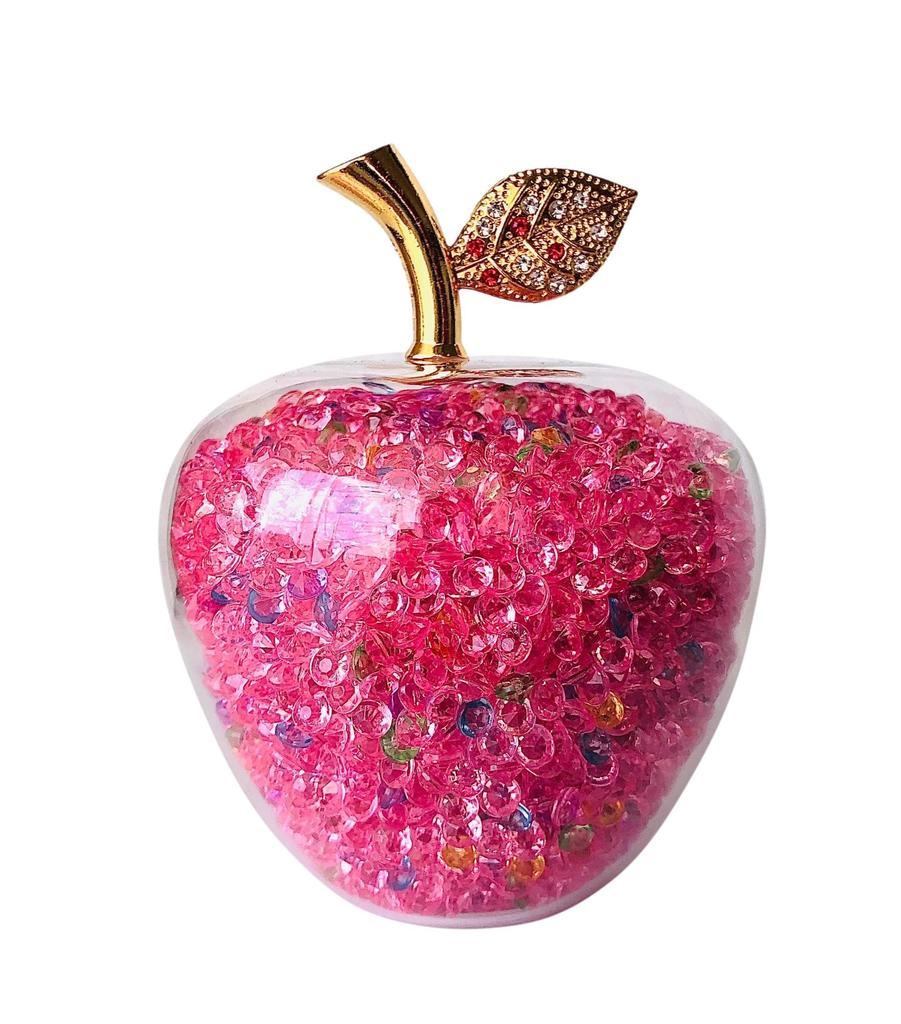 M Pro 7-Color Apple Ornament for Happiness, Feng Shui Goods, Good Luck, Home Decor, Apple Ornament, Happiness, Gold Crystal, Wealth (Multicolor)