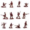 100PCS Children Toy Mini Military Soldiers Figures Models Playset Desk Decor Toddler Army Men Kids Toy Gift Accessories