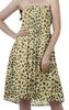 Moomaya Kvinner Sundresses Tube Kjole Trykt Smocked Kvinner Boho Kne Lang