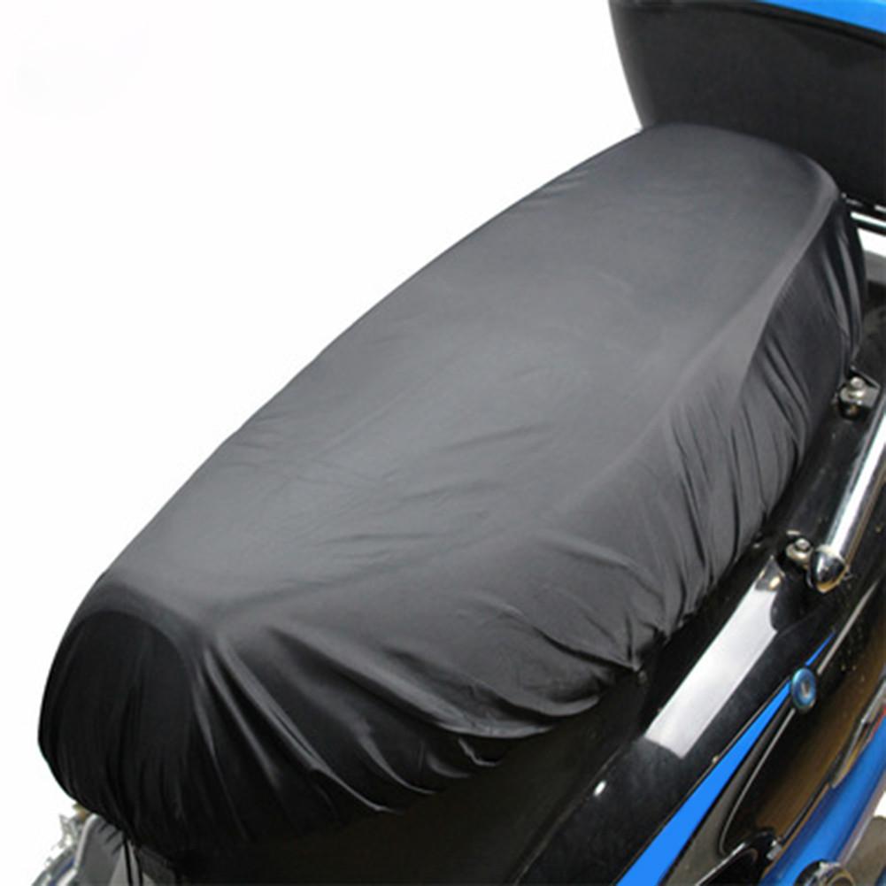 M/L/XL/XXL Motorcycle Rain Seat Cover Universal Flexible Waterproof Saddle Cover Black 210D Oxford Cloth Motorcycle Seat Cushion