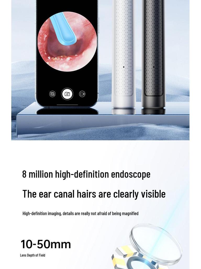 HD Wireless Luminous Ear Cleaning Endoscope for Children