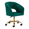 4Rico Swivel Chair Qs-Of212G Green Velvet