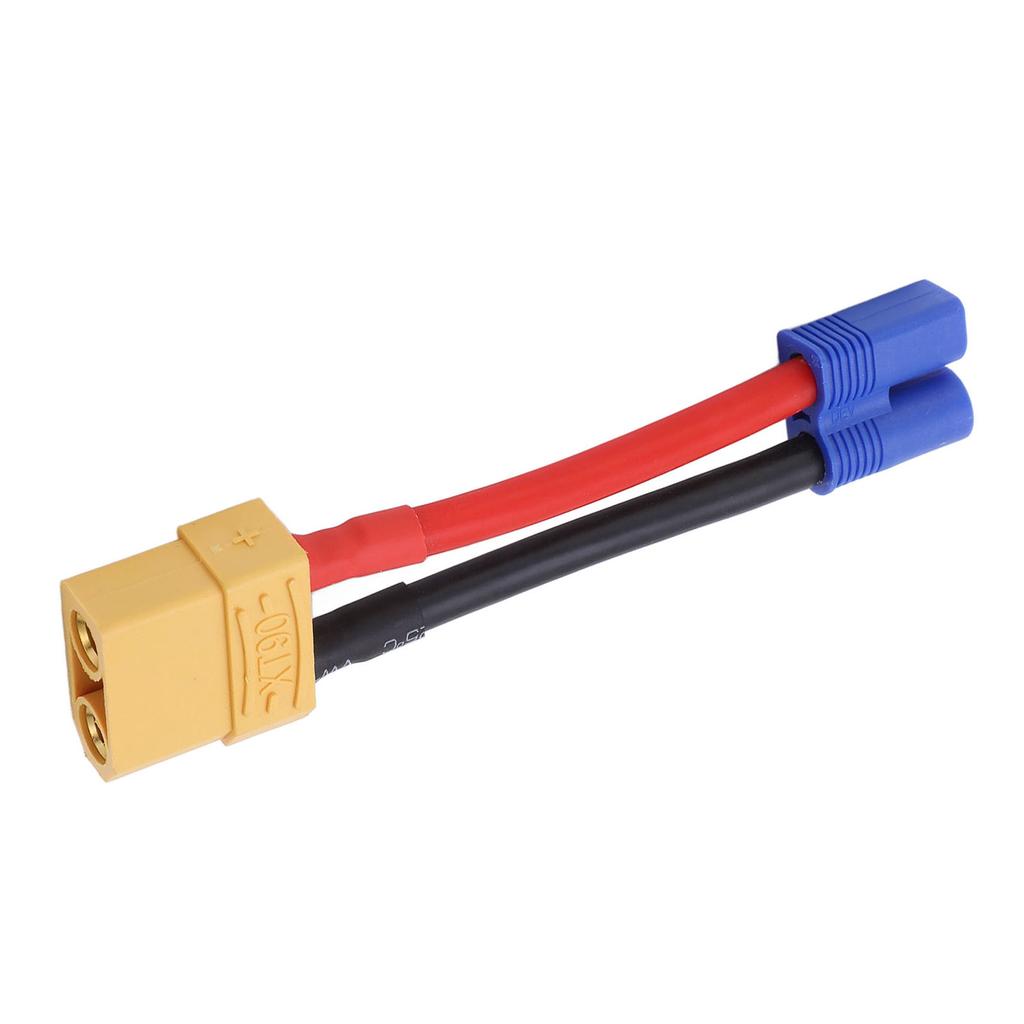 XT90 Female To EC3 Male Connector 12AWG Professional XT90 Connector Reusable Strong Compatibility EC3 Connecting Line
