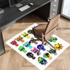1pc Sprunki9 Print Area Rug - Soft, Washable Non-Slip Indoor Mat for Office Chairs, Living Room, Home Office Decorative Rug