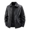 Men's leather jacket new business casual jacket men's autumn regular lapel comfortable large size top