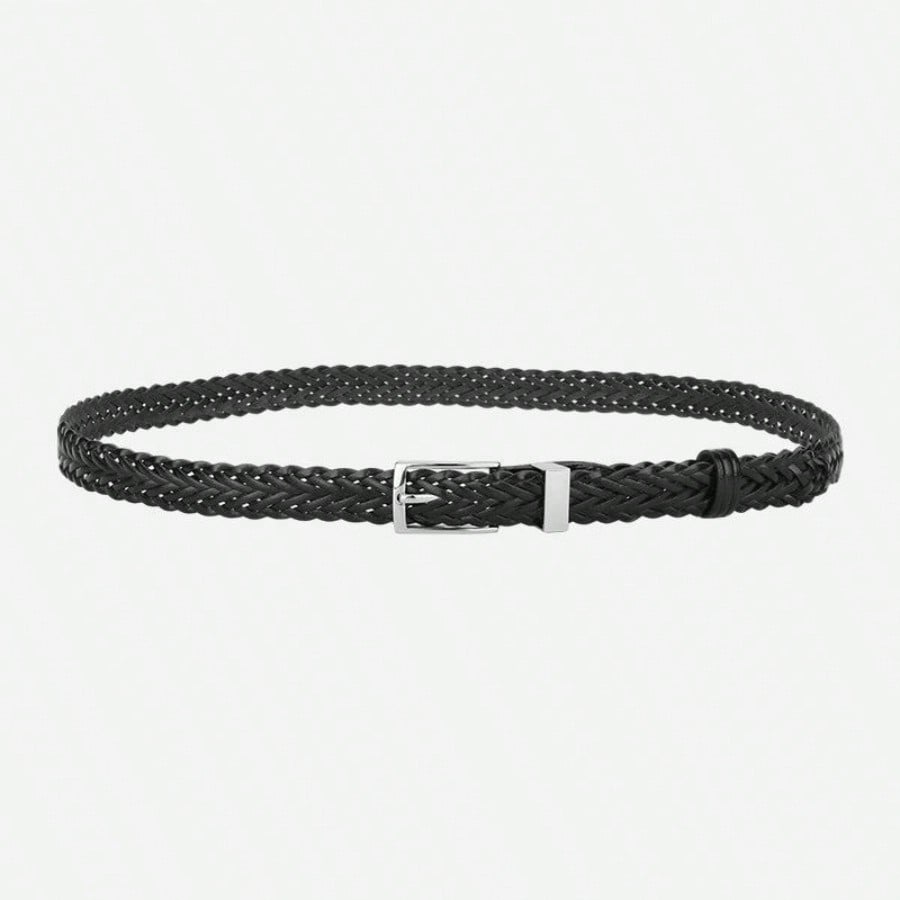 Hand Woven Versatile Fashionable Needle Buckle Belt Paired with Jeans, Suit Pants, Casual