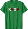 XOXO Plaid Heart Print Graphic Valentines Day Gift Unisex T-Shirt