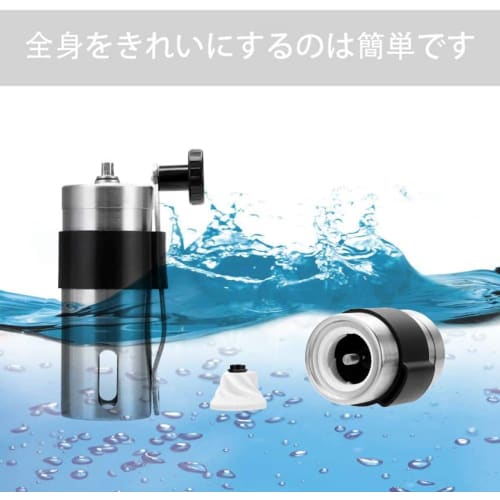 HXDWLKJ Small Mini Coffee Mill, Manual Coffee Grinder, Stainless Steel and Ceramic, Washable, Adjustable Grind Size, Portable Kitchen Grinding Tool Fo