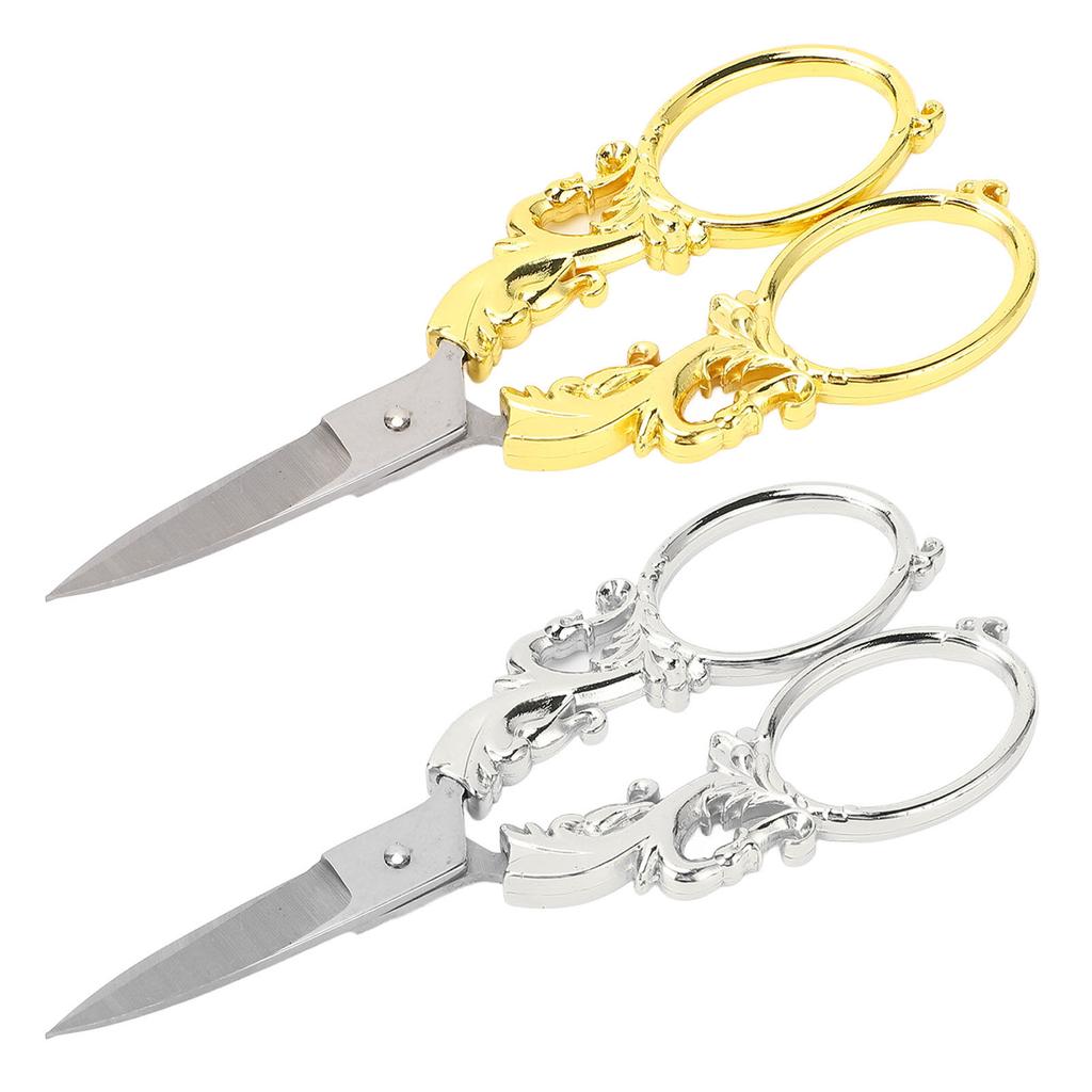 Embroidery Scissors Retro Stainless Steel Multifunctional Portable Scissors Shear Sewing Supplies